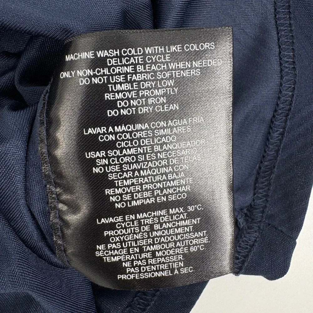 Gerry Men's Dark Blue Herringbone 1/4 Zip Pullover Athletic‎ Shirt Size L